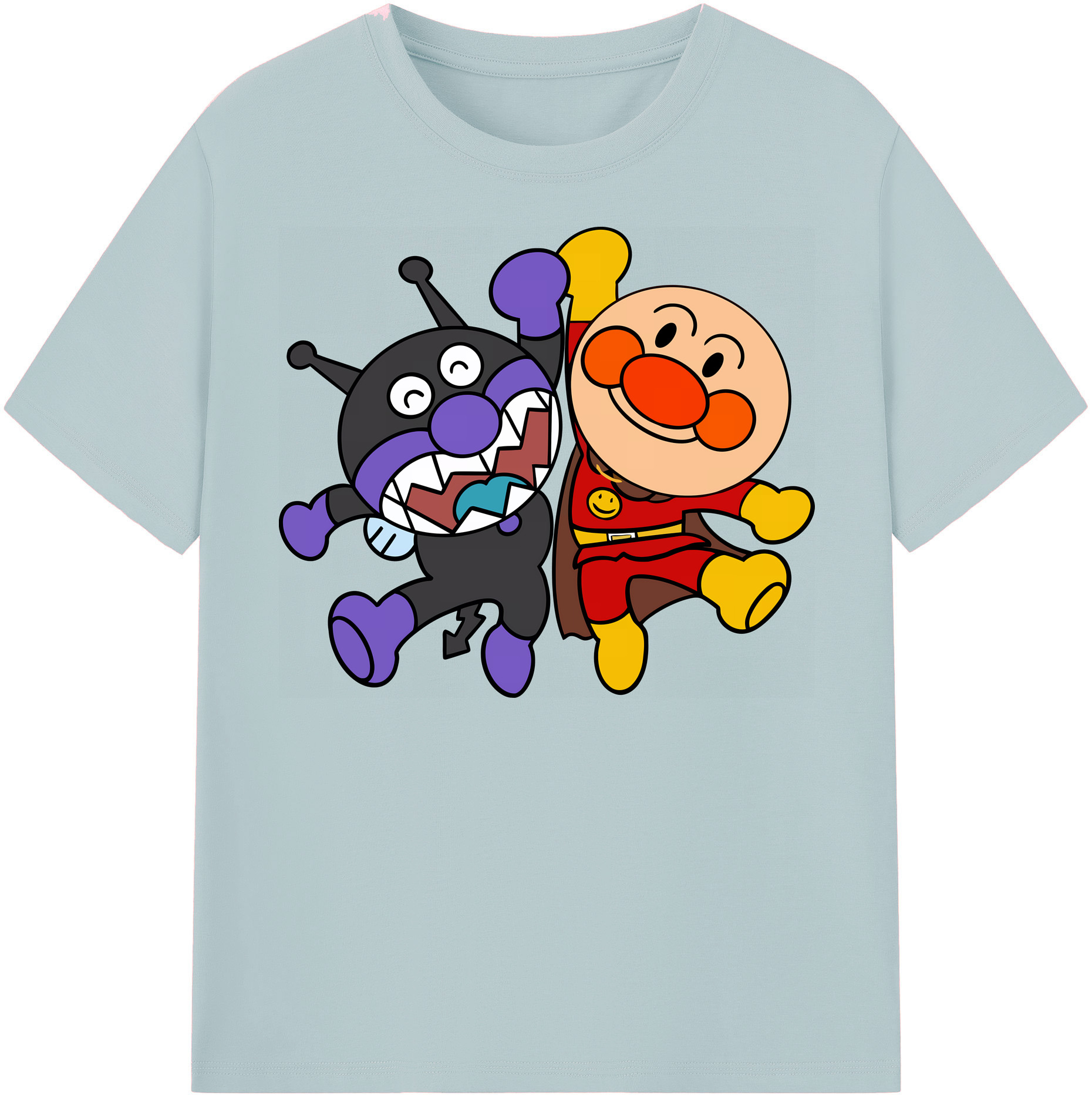 （画像用） アンパンマン Anpanman 綿100％半袖Tシャツ（フロントプリント）